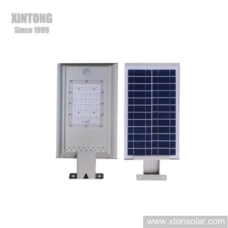 60W geïntegreerde LED-straatlantaarn met klasse A zonnepaneel