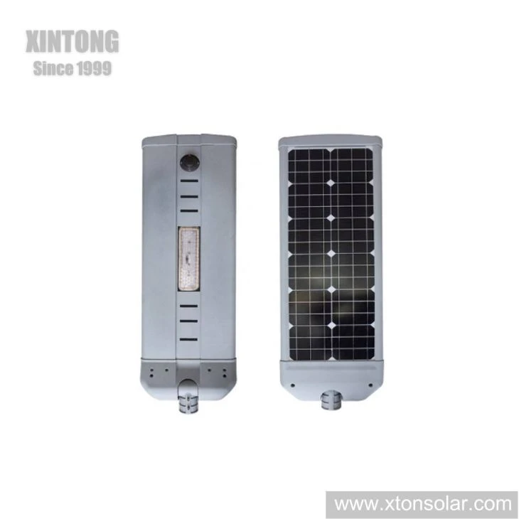 60W Integrated LED Street Lamp With Grade A Solar Panel