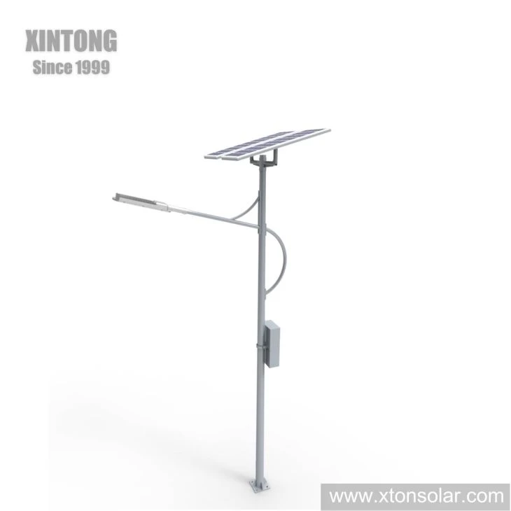 IP65 60W Zuiver witte LED-straatlantaarn op zonne-energie voor onderweg