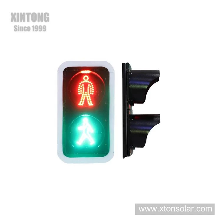200MM voetgangersverkeerslicht met zwarte behuizing